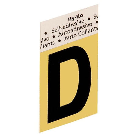Hy-Ko 1.5 In Gold Aluminum Letter D, 10PK B00260